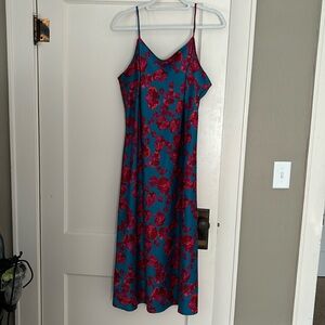 Target floral satin dress